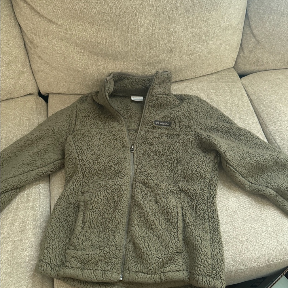 Columbia Green Puffer Jacket Outdoor Essential